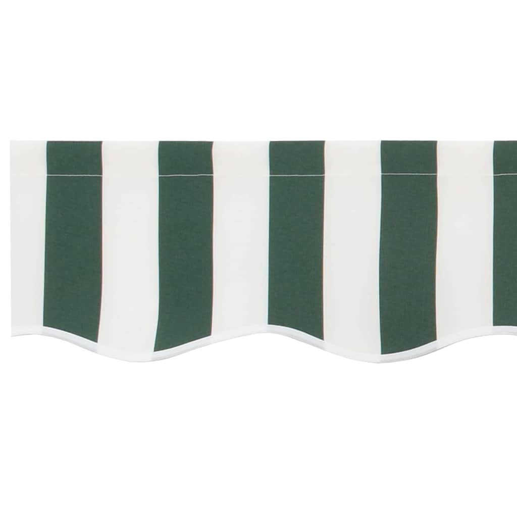 vidaXL Awning Canopy Replacement for 3x2.5 m Green & White Stripe 6