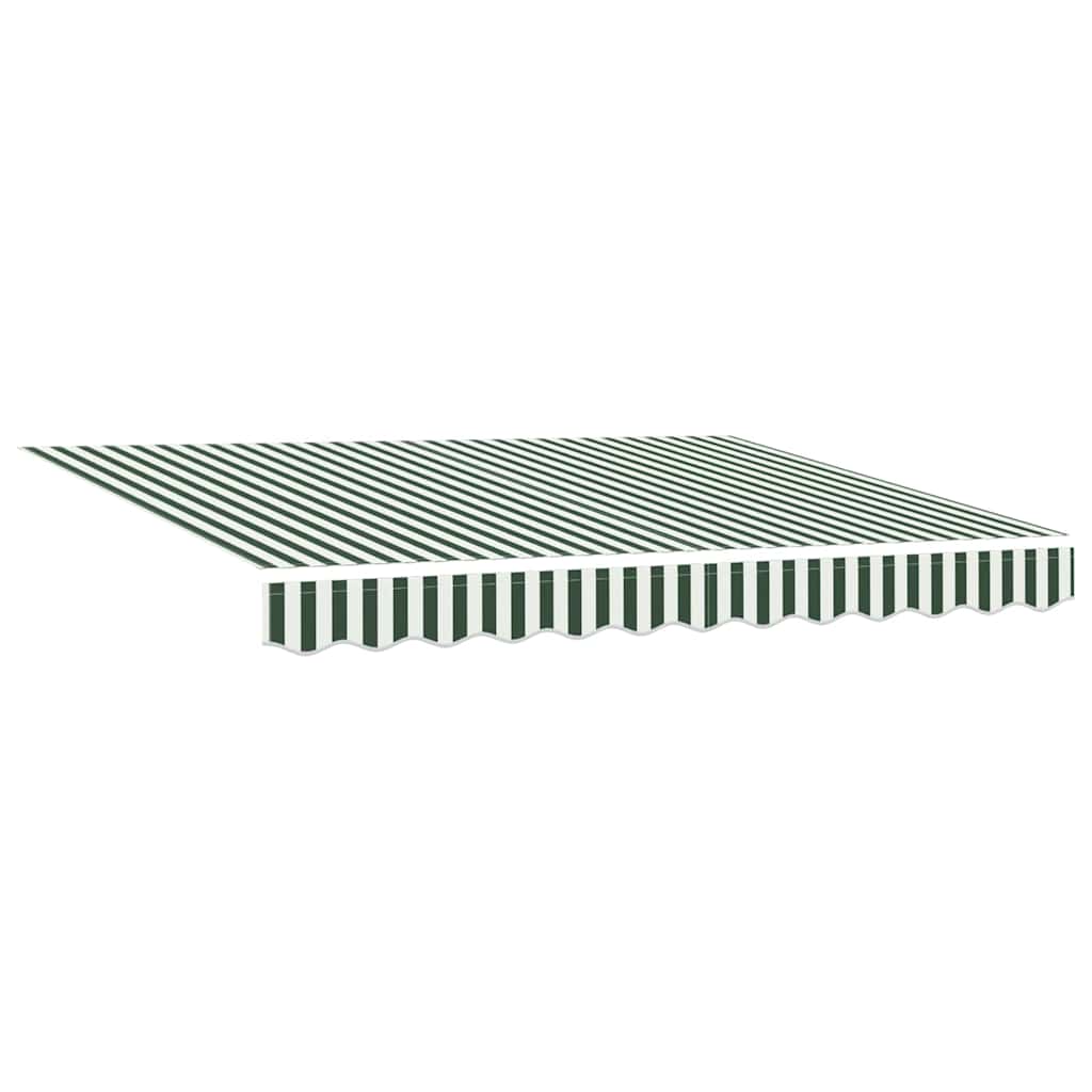 vidaXL Awning Canopy Replacement for 3x2.5 m Green & White Stripe 2