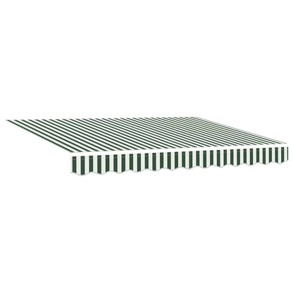 vidaXL Awning Canopy Replacement for 3x2.5 m Green & White Stripe 2
