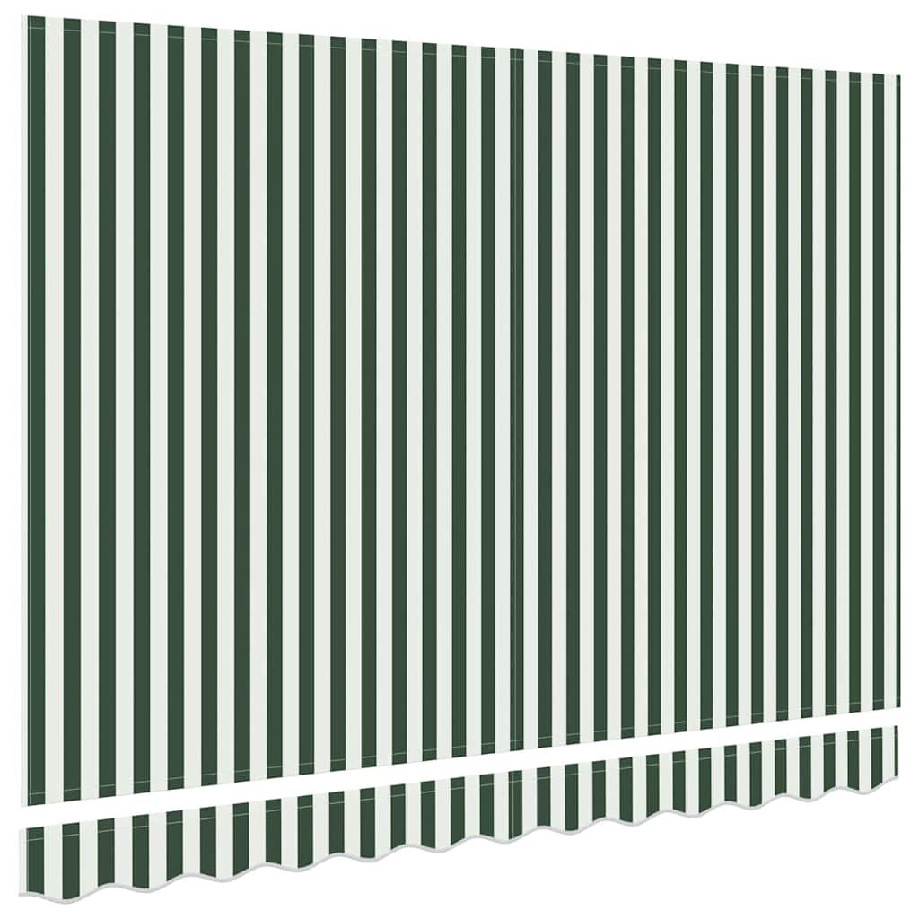 vidaXL Awning Canopy Replacement for 3x2.5 m Green & White Stripe 4