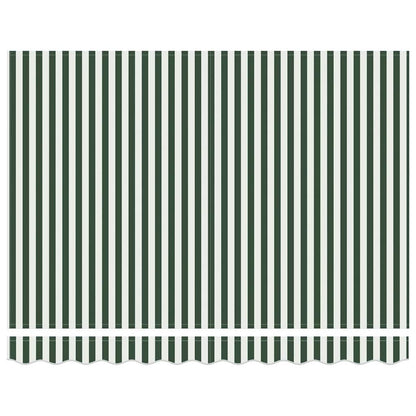 vidaXL Awning Canopy Replacement for 3x2.5 m Green & White Stripe 5