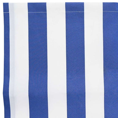 vidaXL Awning Replacement Fabric Blue and White 1000 x 160 cm 4