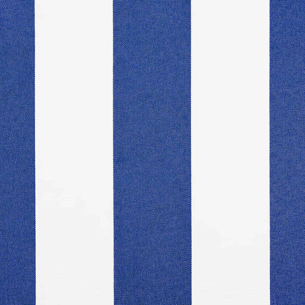 vidaXL Awning Replacement Fabric Blue and White 1000 x 160 cm 5
