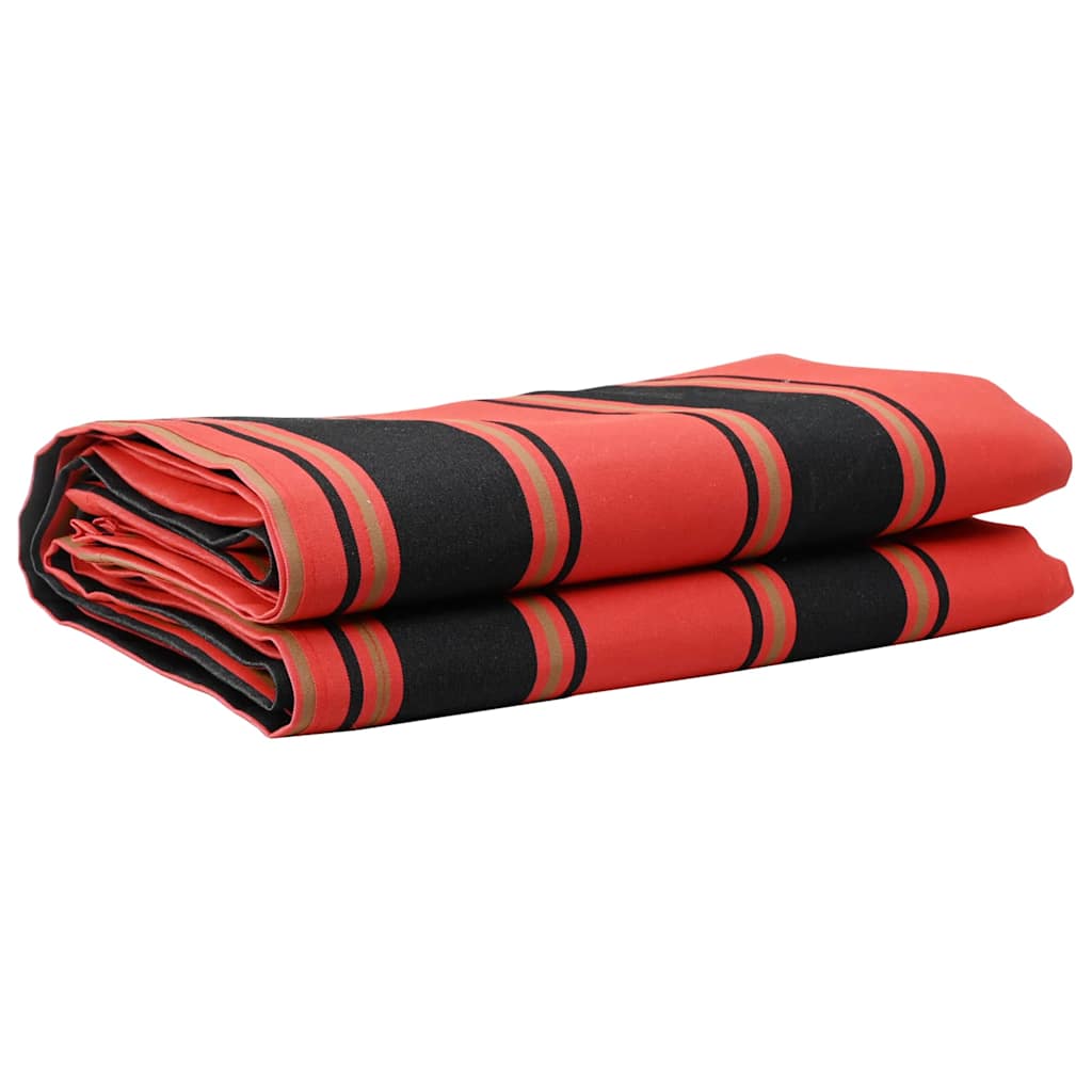 vidaXL Awning Replacement Fabric Orange and Black 1000 x 160 cm 1
