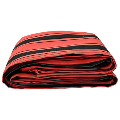 vidaXL Awning Replacement Fabric Orange and Black 1000 x 160 cm 3