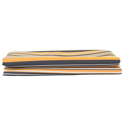 vidaXL Awning Replacement Fabric Yellow and Grey 1000 x 160 cm 2