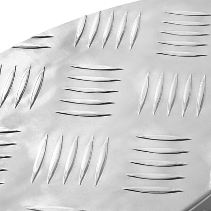 vidaXL Stair Tread 10 pcs 60 x 18 x 2.5 cm Silver Aluminium Crescent 4