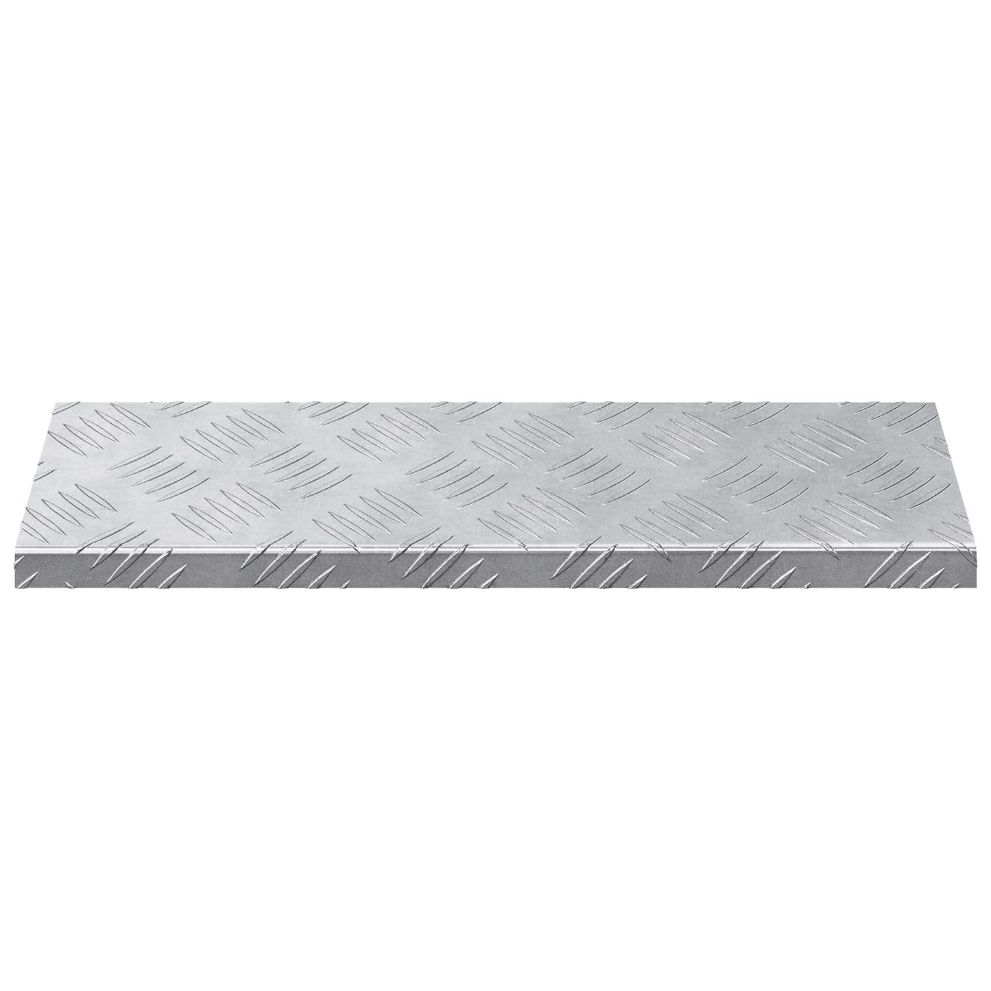 vidaXL Stair Tread 5 pcs 60 x 18 x 2.5 cm Silver Aluminium Rectangular 2