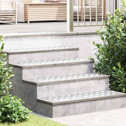 vidaXL Stair Tread 4 pcs 90 x 30 cm Silver Aluminium Rectangular 1