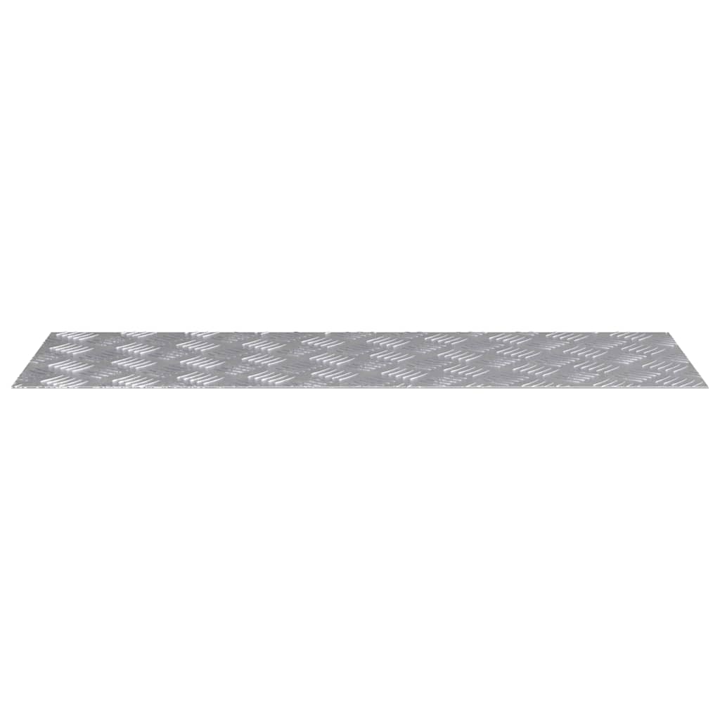 vidaXL Stair Tread 4 pcs 90 x 30 cm Silver Aluminium Rectangular 4