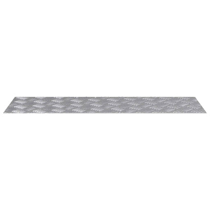 vidaXL Stair Tread 4 pcs 90 x 30 cm Silver Aluminium Rectangular 4