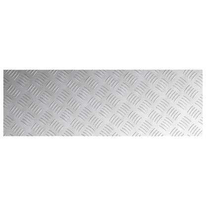 vidaXL Stair Tread 4 pcs 90 x 30 cm Silver Aluminium Rectangular 5
