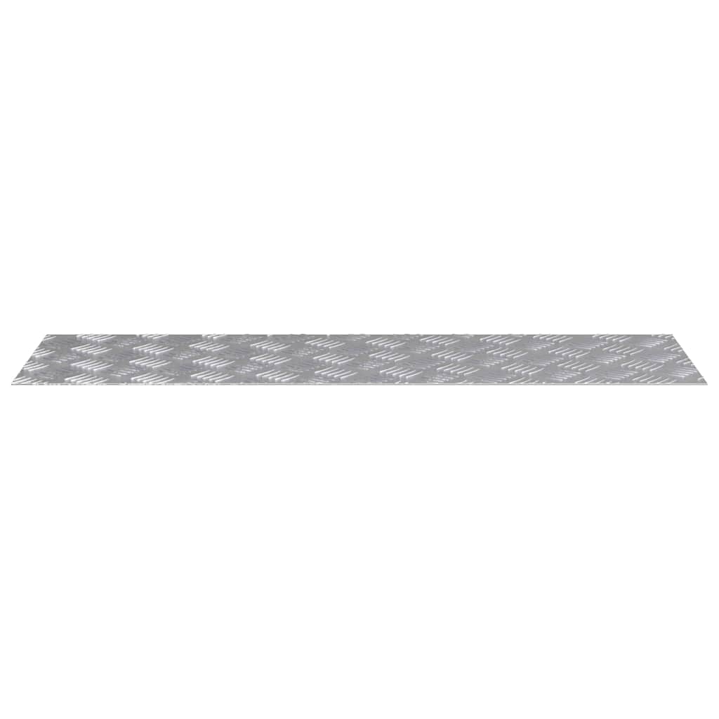 vidaXL Stair Tread 4 pcs 100 x 30 cm Silver Aluminium Rectangular 4