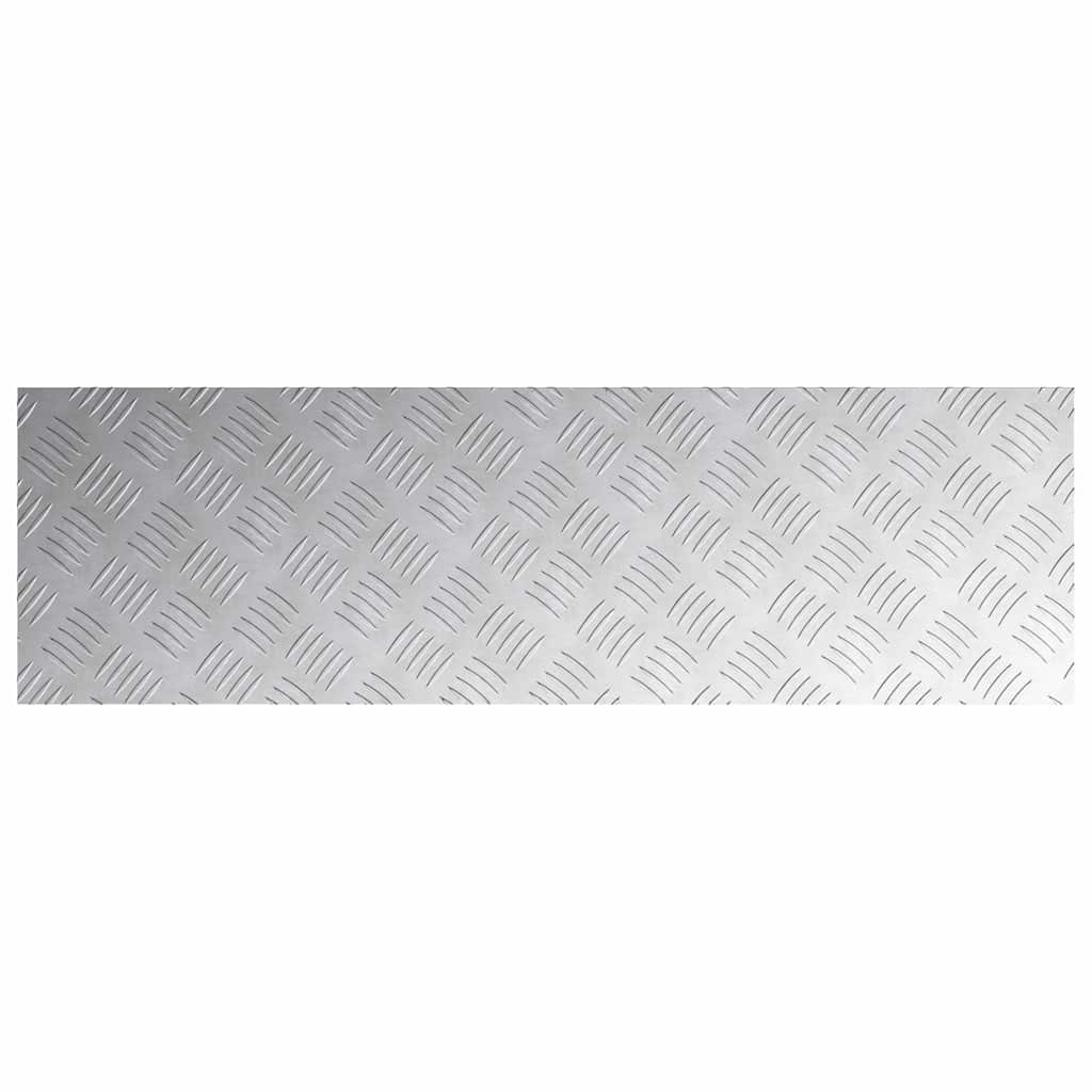 vidaXL Stair Tread 4 pcs 100 x 30 cm Silver Aluminium Rectangular 5