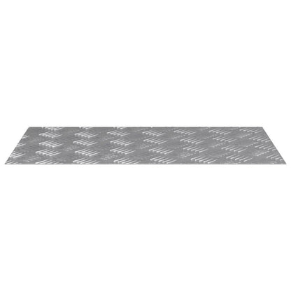 vidaXL Stair Tread 4 pcs 70 x 40 cm Silver Aluminium Rectangular 4