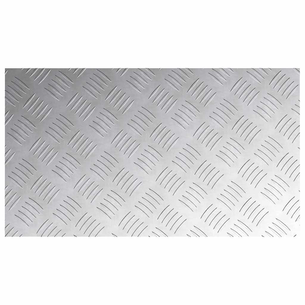 vidaXL Stair Tread 4 pcs 70 x 40 cm Silver Aluminium Rectangular 5
