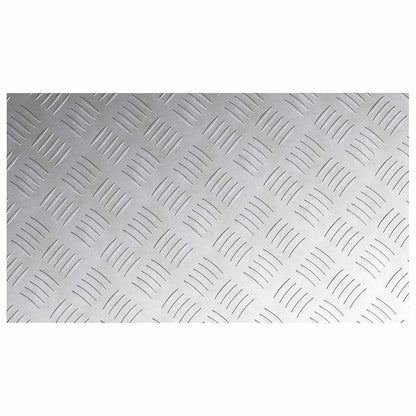vidaXL Stair Tread 4 pcs 70 x 40 cm Silver Aluminium Rectangular 5
