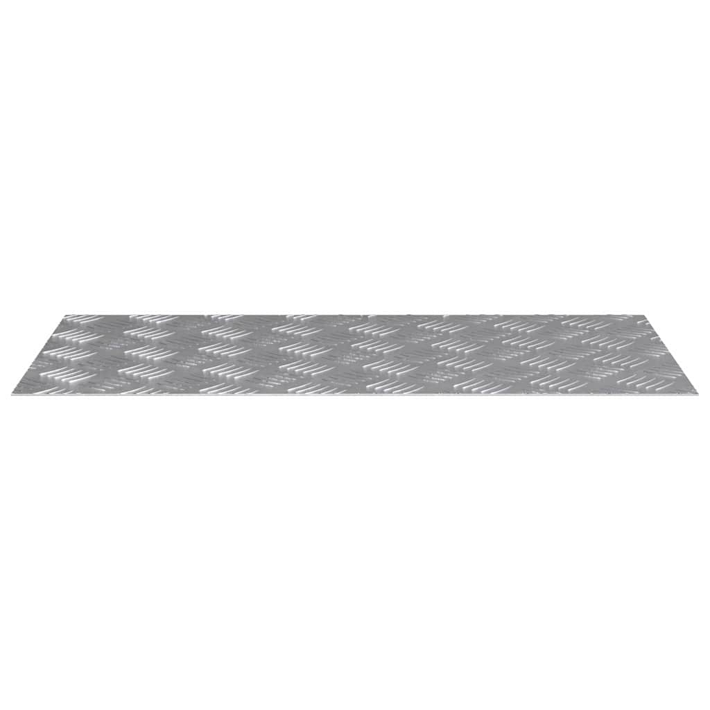 vidaXL Stair Tread 4 pcs 80 x 40 cm Silver Aluminium Rectangular 4