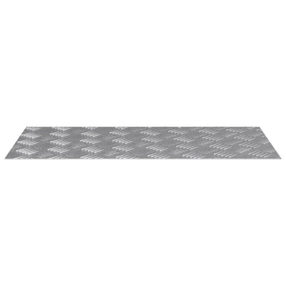 vidaXL Stair Tread 4 pcs 80 x 40 cm Silver Aluminium Rectangular 4