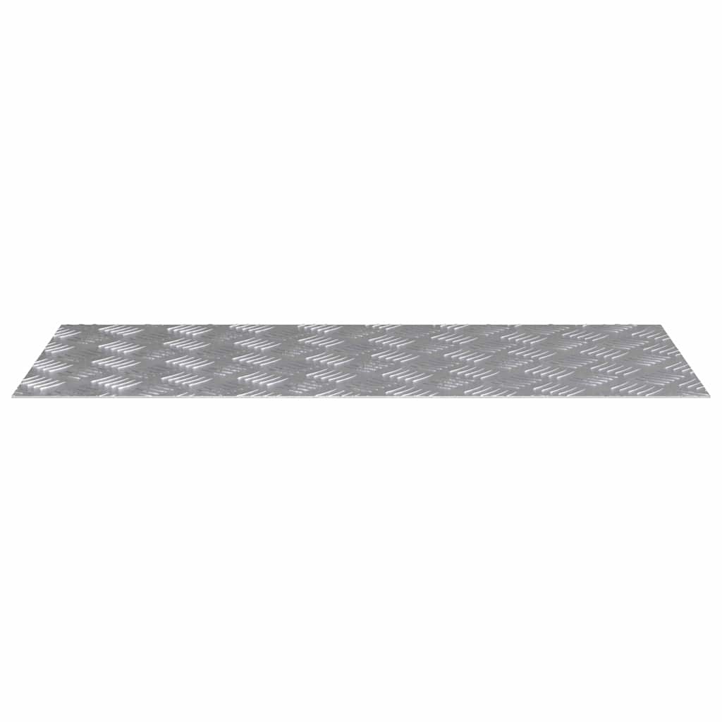 vidaXL Stair Tread 4 pcs 90 x 40 cm Silver Aluminium Rectangular 3