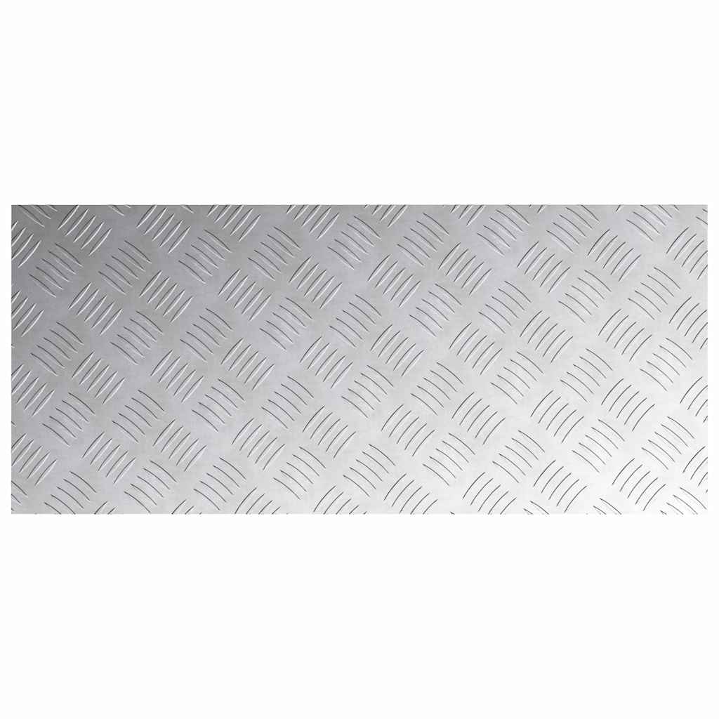 vidaXL Stair Tread 4 pcs 90 x 40 cm Silver Aluminium Rectangular 4