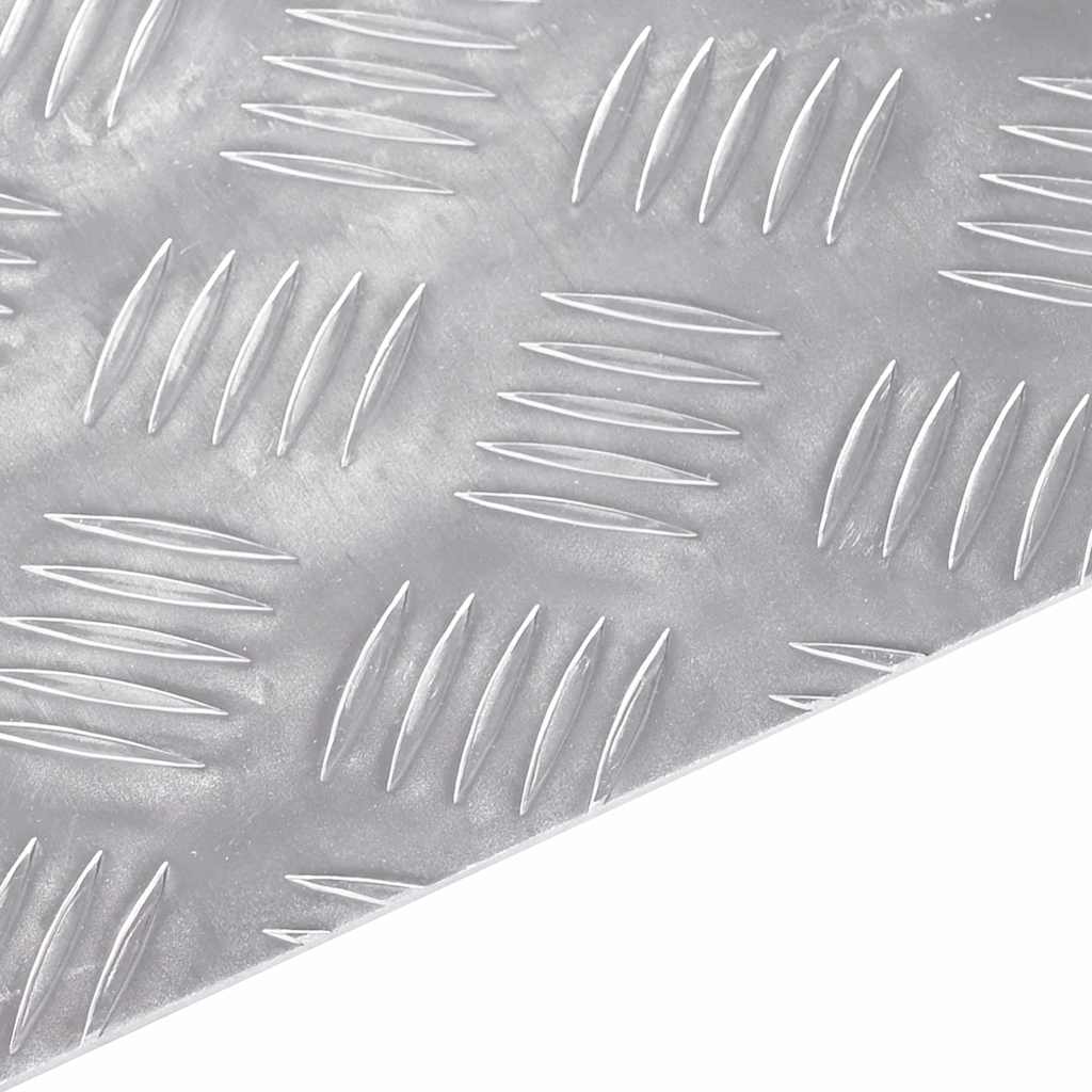 vidaXL Stair Tread 4 pcs 90 x 40 cm Silver Aluminium Rectangular 6