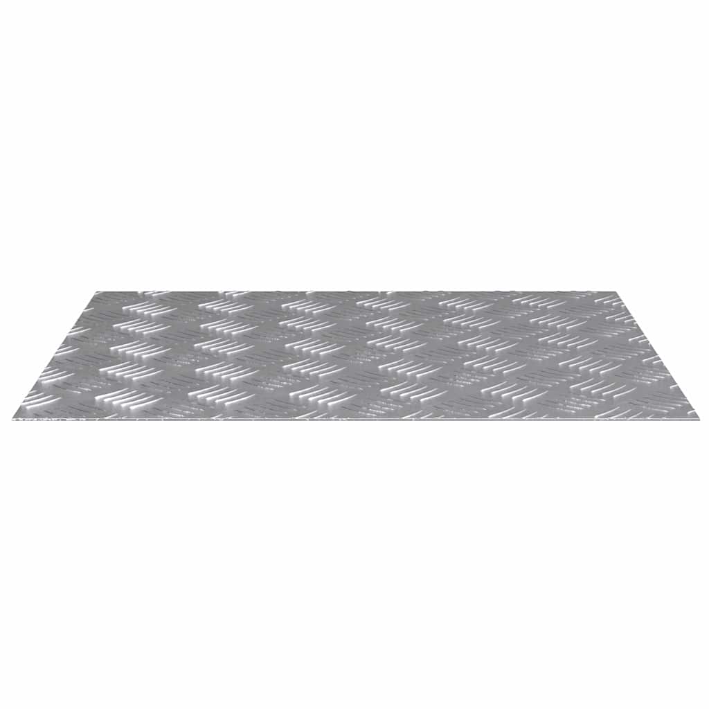 vidaXL Stair Tread 4 pcs 60 x 50 cm Silver Aluminium Rectangular 4