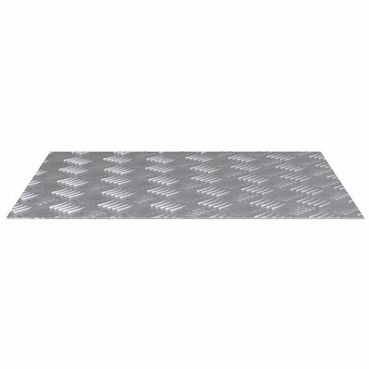 vidaXL Stair Tread 4 pcs 60 x 50 cm Silver Aluminium Rectangular 4