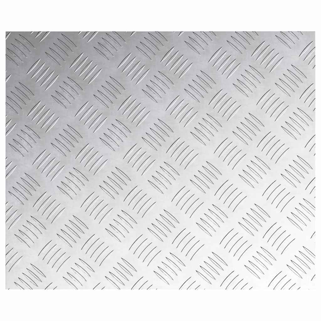 vidaXL Stair Tread 4 pcs 60 x 50 cm Silver Aluminium Rectangular 5