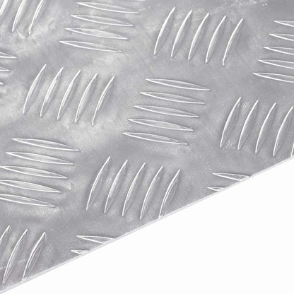 vidaXL Stair Tread 4 pcs 70 x 50 cm Silver Aluminium Rectangular 6