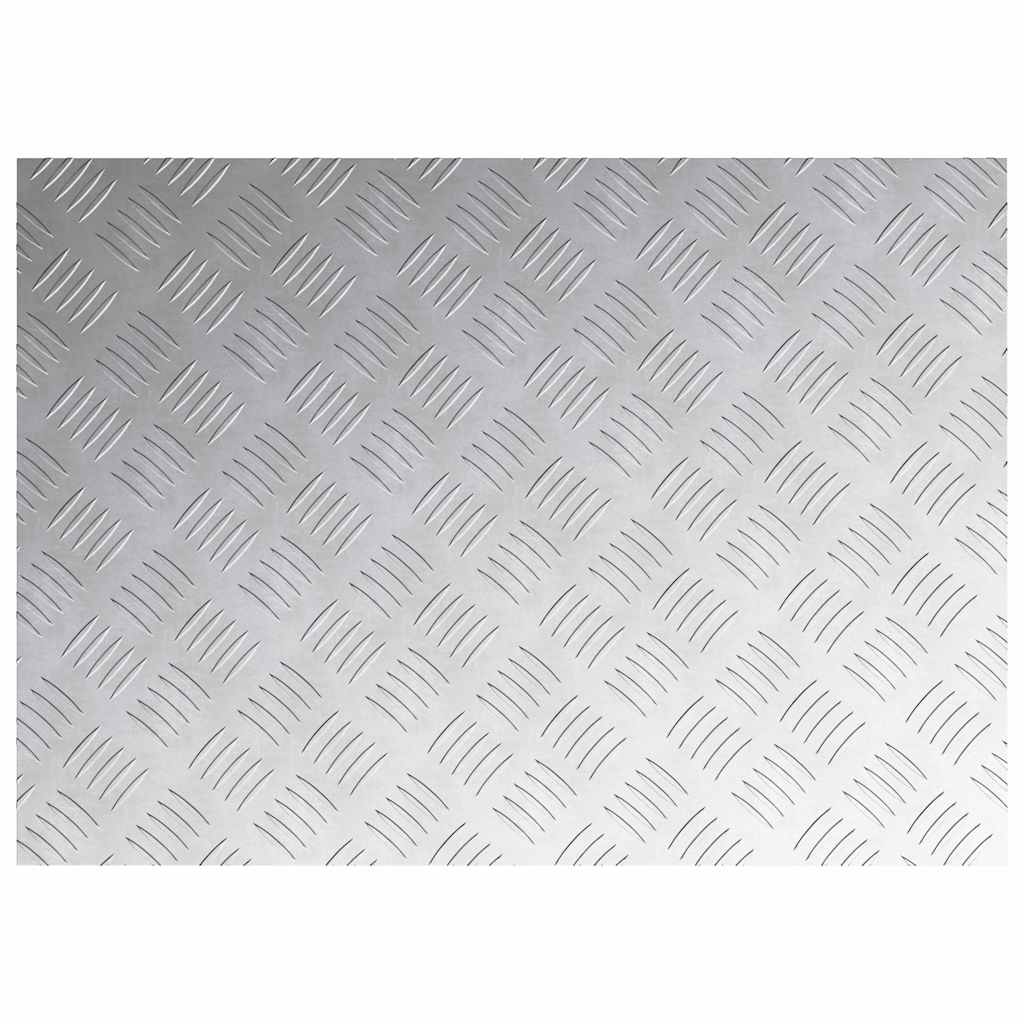 vidaXL Stair Tread 4 pcs 70 x 50 cm Silver Aluminium Rectangular 5