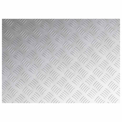 vidaXL Stair Tread 4 pcs 70 x 50 cm Silver Aluminium Rectangular 5