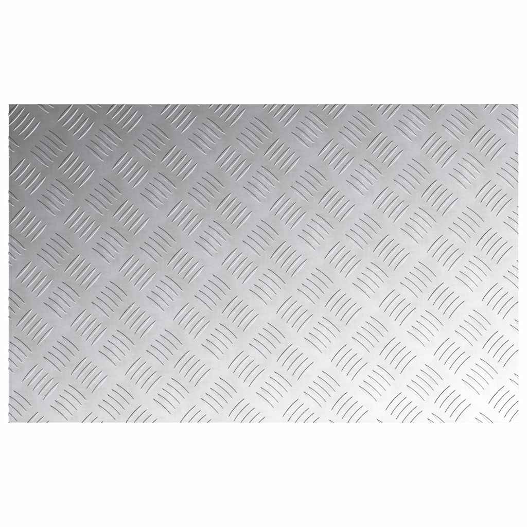 vidaXL Stair Tread 4 pcs 80 x 50 cm Silver Aluminium Rectangular 5