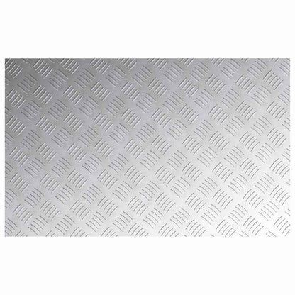 vidaXL Stair Tread 4 pcs 80 x 50 cm Silver Aluminium Rectangular 5