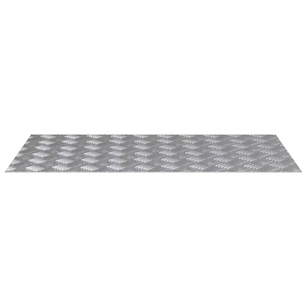 vidaXL Stair Tread 4 pcs 90 x 50 cm Silver Aluminium Rectangular 4