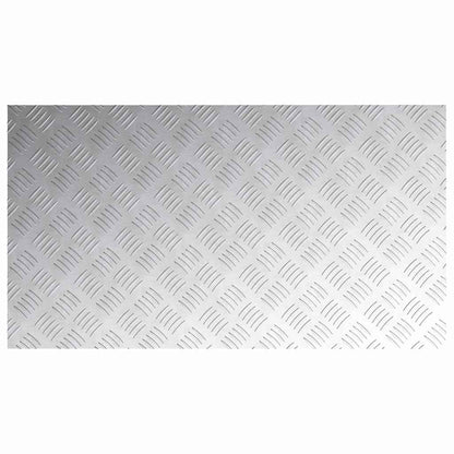 vidaXL Stair Tread 4 pcs 90 x 50 cm Silver Aluminium Rectangular 5