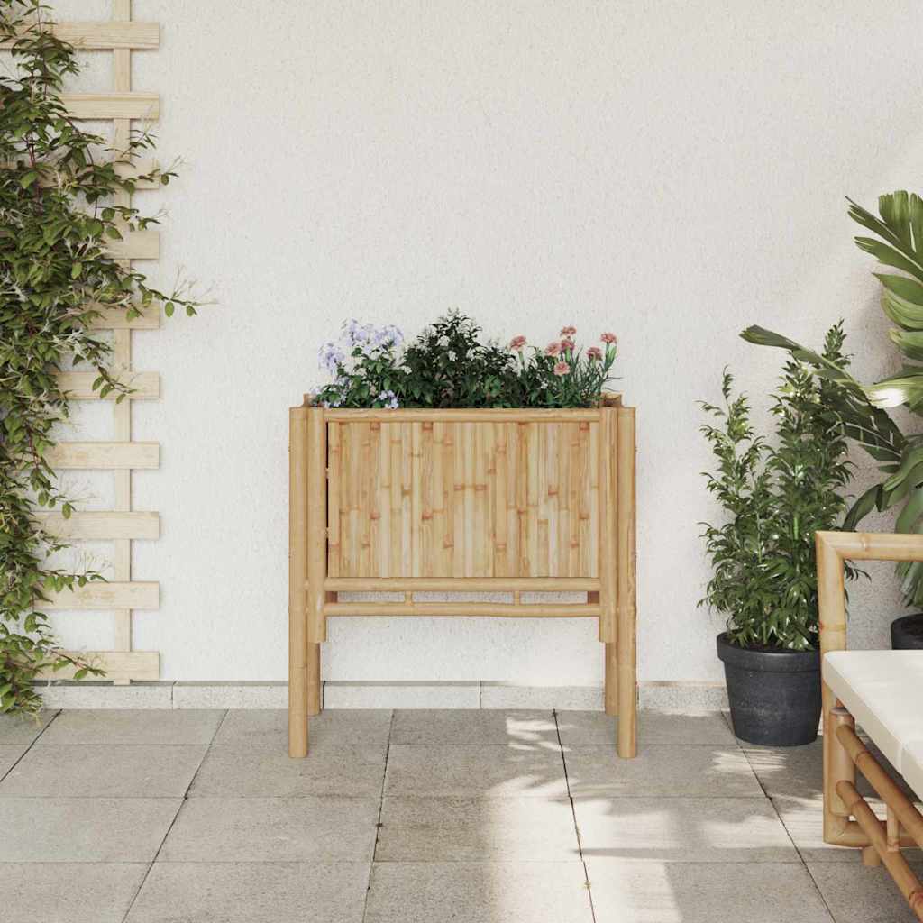 vidaXL Raised Bed Brown 70 x 35 x 70 cm Bamboo 3