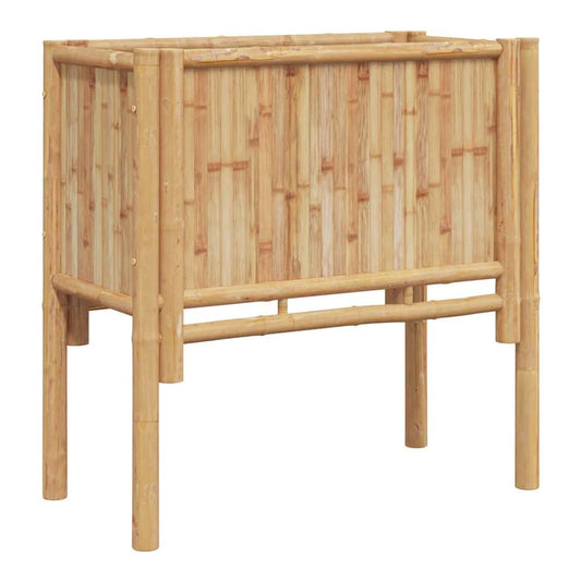 Raised Bed Brown 70 x 35 x Bamboo 70 cm