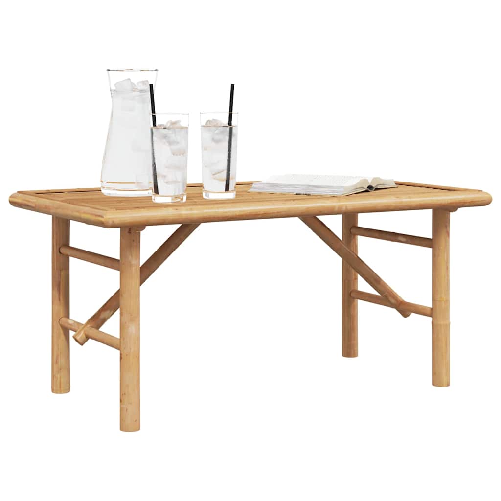 vidaXL Coffee Table Brown 90 x 50 x 43 cm Bamboo 3