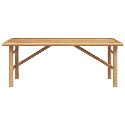 vidaXL Coffee Table Brown 110 x 50 x 43 cm Bamboo 6
