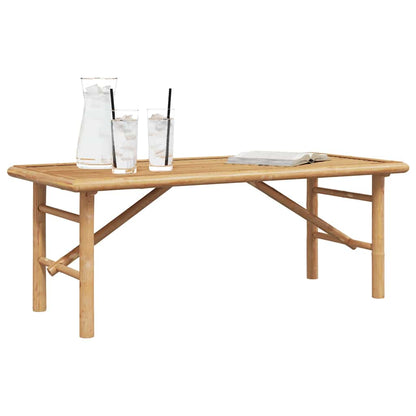 vidaXL Coffee Table Brown 110 x 50 x 43 cm Bamboo 3