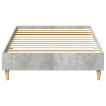 vidaXL Bed Frame Concrete Grey 203 x 93 x 25 cm Engineered Wood 5