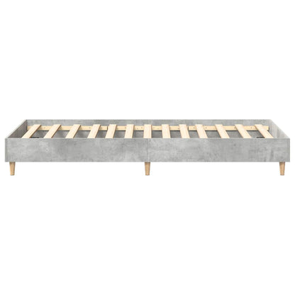vidaXL Bed Frame Concrete Grey 203 x 93 x 25 cm Engineered Wood 6