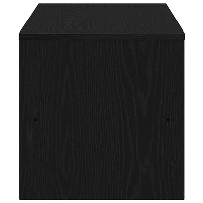 vidaXL TV Cabinet Black Oak 120x40x40 cm Engineered Wood 6