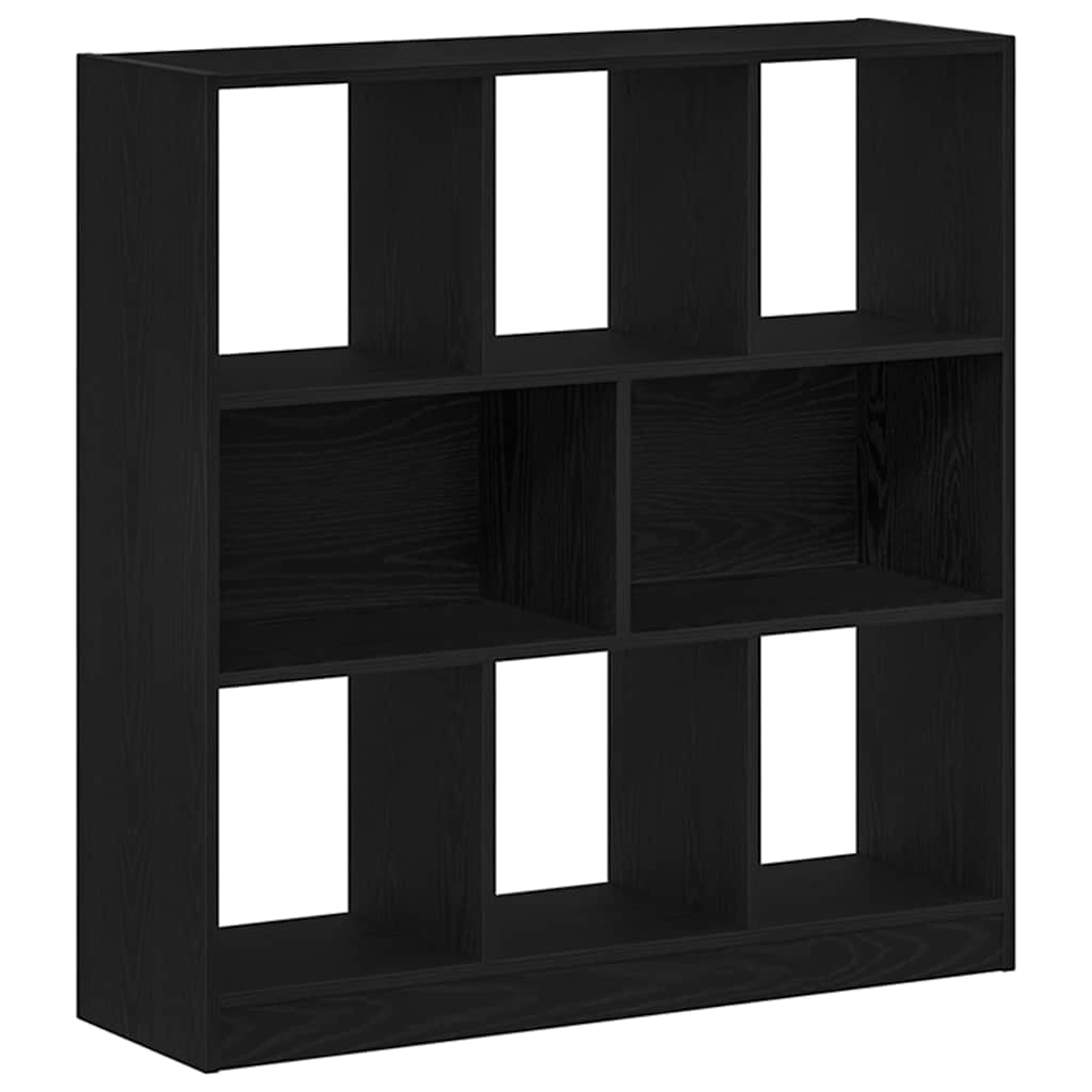 vidaXL Book Cabinet Black Oak 97.5x29.5x100 cm Engineered Wood 2