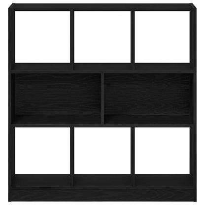 vidaXL Book Cabinet Black Oak 97.5x29.5x100 cm Engineered Wood 5