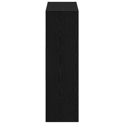 vidaXL Book Cabinet Black Oak 97.5x29.5x100 cm Engineered Wood 6