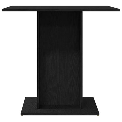 vidaXL Dining Table Black Oak 80x80x75 cm Engineered Wood 5