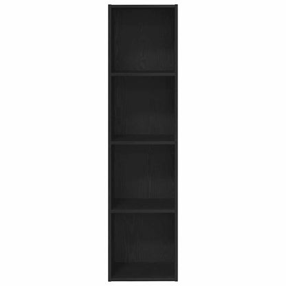 vidaXL Bookshelf Black Oak 36x30x143 cm Engineered Wood 4