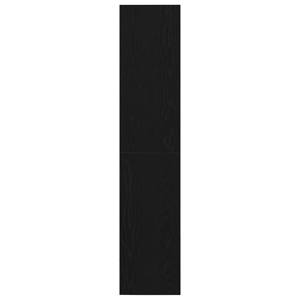 vidaXL Bookshelf Black Oak 36x30x143 cm Engineered Wood 5
